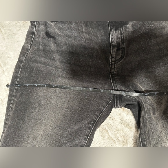 Flying Monkey Black High Rise Straight Leg Ripped Distressed Jeans - Picture 9 of 15